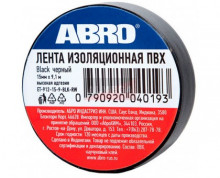 ABRO/АБРО 912 Изолента ПВХ 15ммх9,1м Черная