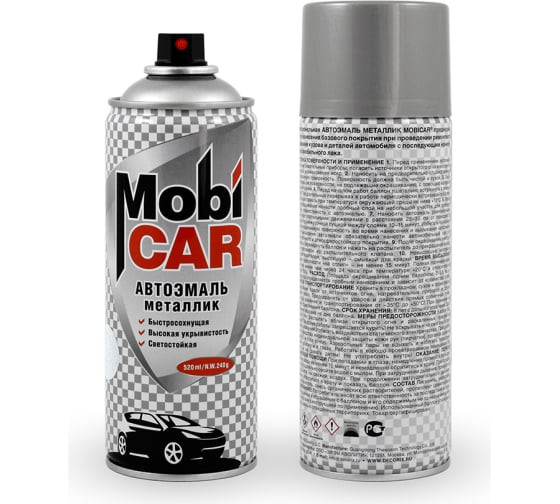 MOBICAR/МОБИКАР Автоэмаль металлик 690 снежная королева  а/э 520мл 0502-690MC
