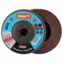 KRAFT/КРАФТ Диск зачистной лепестковый 125мм*22мм Р040 FD125