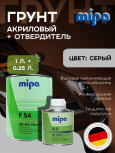 MIPA/МИПА Грунт F54 акриловый серый 1л+отв H5 0.25л наполняющий 2288100021S