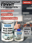 NOVOL/НОВОЛ Грунт акрил 4+1 HS СТУДИО Серый (0.8+0.2) 77777