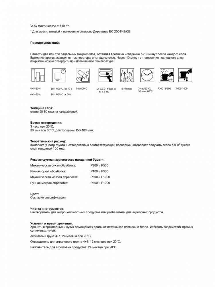 NOVOL/НОВОЛ Грунт акрил 4+1 HS СТУДИО Серый (0.8+0.2) 77777