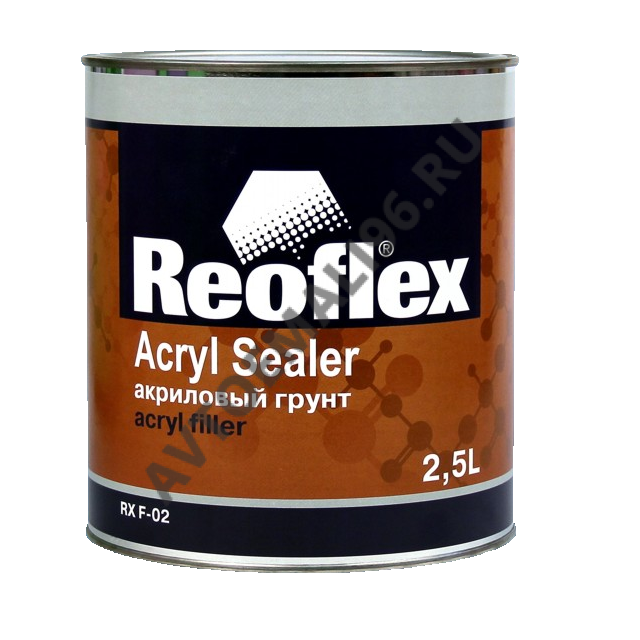 REOFLEX/РЕОФЛЕКС Грунт акриловый серый 1К 2,5л (3,7кг)