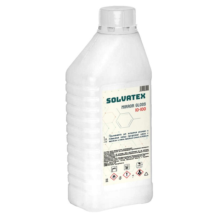 SOLVATEX 01-100 Добавка для повышения блеска лака Mirror Gloss 1л (пластик)