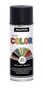 MASTON Краска акриловая черная матовая а/э 500мл 4301210