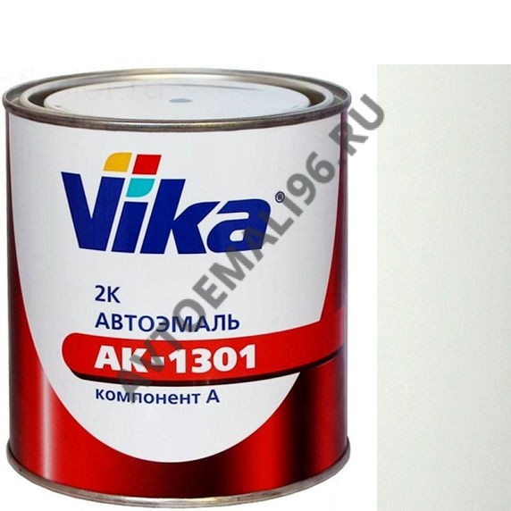 VIKA/ВИКА Автоэмаль 8300 База Белая платинового оттенка под лак 0,9