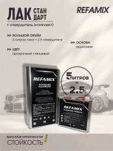 REFAMIX Лак прозрачный STANDARD CLEARCOAT 5л+2,5л отвердитель
