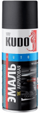 KUDO/КУДО 5232.5 Аэрозоль Черная матовая акриловая 1К 520мл KU-5232.5