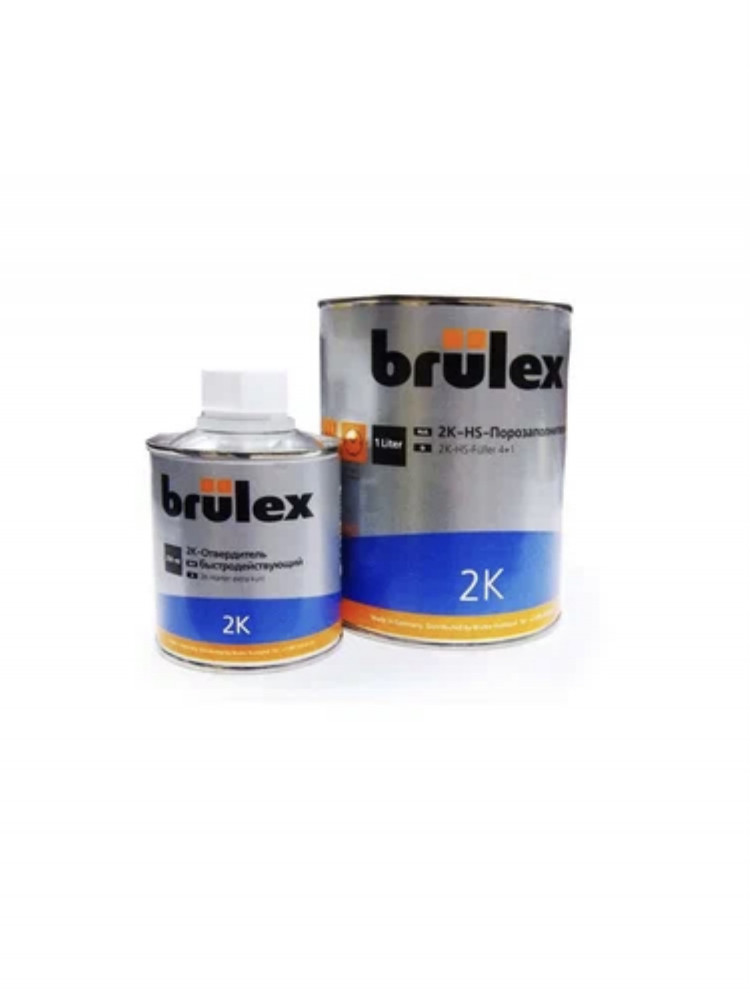 BRULEX/БРЮЛЕКС Грунт-порозаполнитель 2К  светло-серый 1,0 л+0,25отв