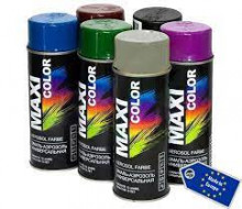 MaxiColor/МаксиКолор Аэрозоль RAL 9005 Черная глянцевая 400мл