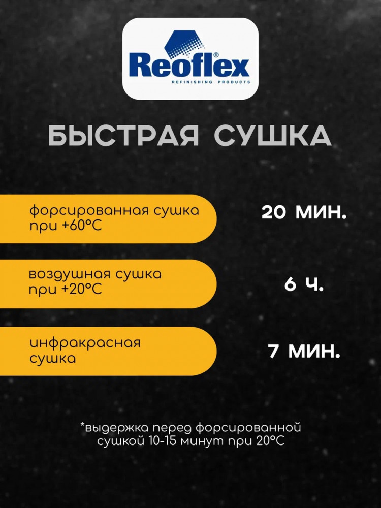 REOFLEX/РЕОФЛЕКС Лак акриловый 3+1 MS Экспресс 0.5+отв 0.17