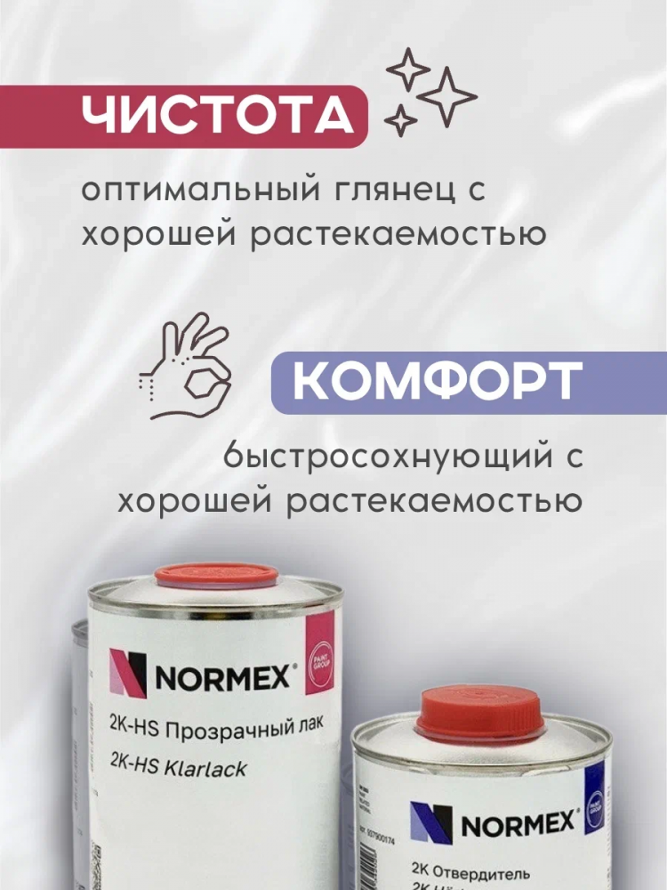 NORMEX Лак 2К HS-444 1л+отв 0,5л 822 NORMEX Лак 2К HS-444 1л+отв 0,5л 822