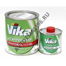 VIKA/ВИКА Грунт акриловый 5+1 HS белый 0,65+отвердитель 0,12
