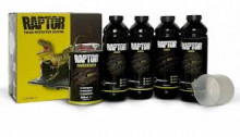 U-POL Защитное покрытие повышенной прочности RAPTOR 2K U-POL 4+1л колер RLT/S4,комплект +Пистолет