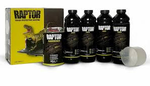 U-POL Защитное покрытие повышенной прочности RAPTOR 2K U-POL 4+1л колер RLT/S4,комплект +Пистолет