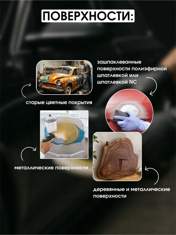 HAFMAN/ХАФМАН Грунт 4+1 белый 1л+отв.0,25л