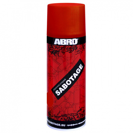 ABRO/АБРО Sabotage Краска а/э красная 400 гр.