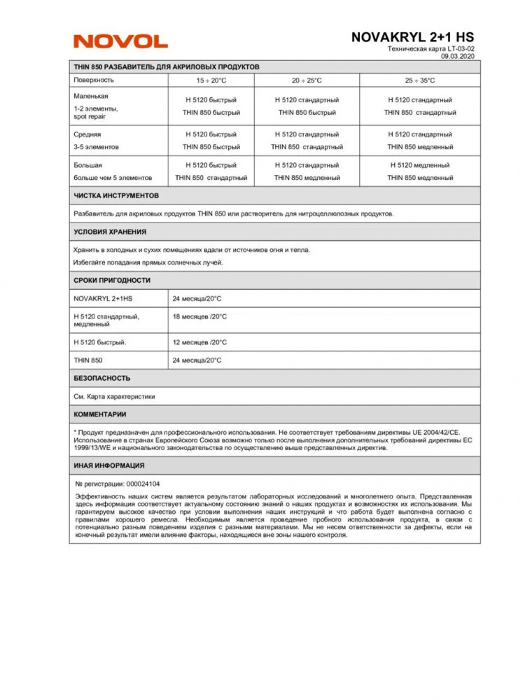 NOVOL/НОВОЛ Лак акриловый 2+1 HS 1л+0.5л (5120) 38043 NOVOL/НОВОЛ Лак акриловый 2+1 HS 1л+0.5л (5120) 38043