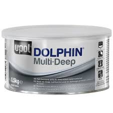 U-POL Шпатлевка DOLPHIN MULTI DEEP армированная, высокоплотная, серебристо-серая 1,5кг
