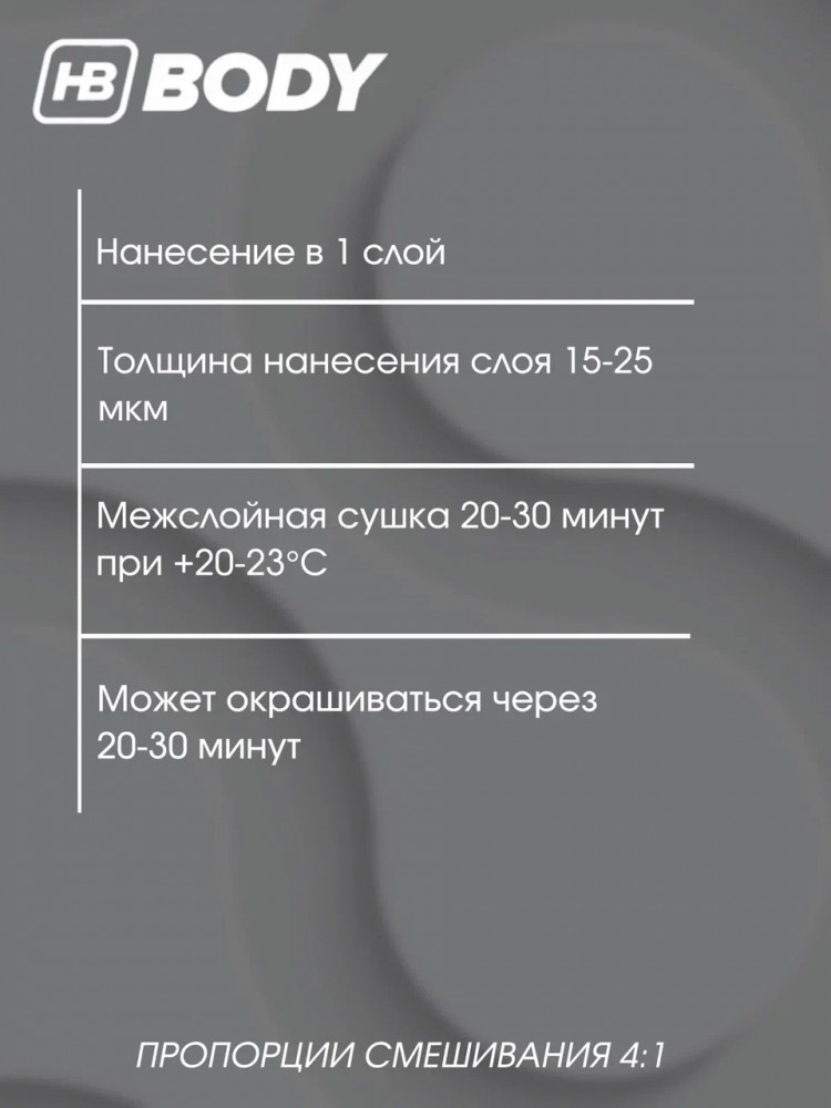 BODY/БОДИ Грунт 411 "Мокрый по мокрому" черный 1л+отв729